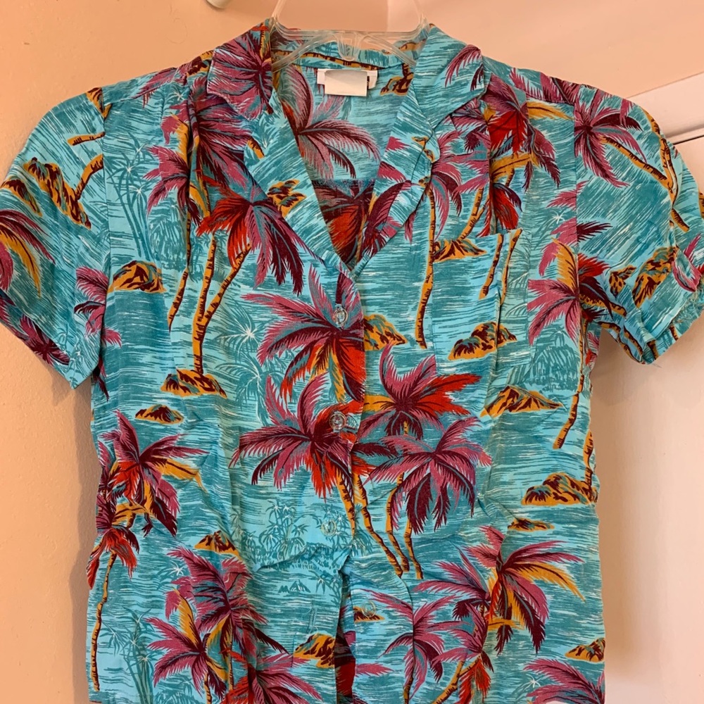 Shirt & Skirt 70s Hawaiian Casual Corner Like New